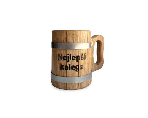 Drewniany kubek 0,5 L - najlepszy kolega