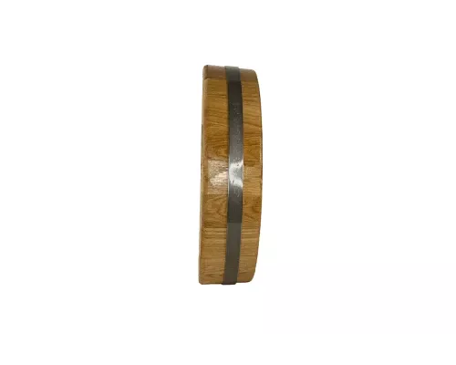 Zegar z drewna dębowego, tarcza rzymska D415 mm
